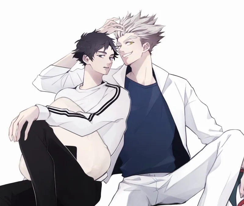 Akaashi Keiji Bokuto Koutarou là bộ đôi không thể thiếu trong haikyuu