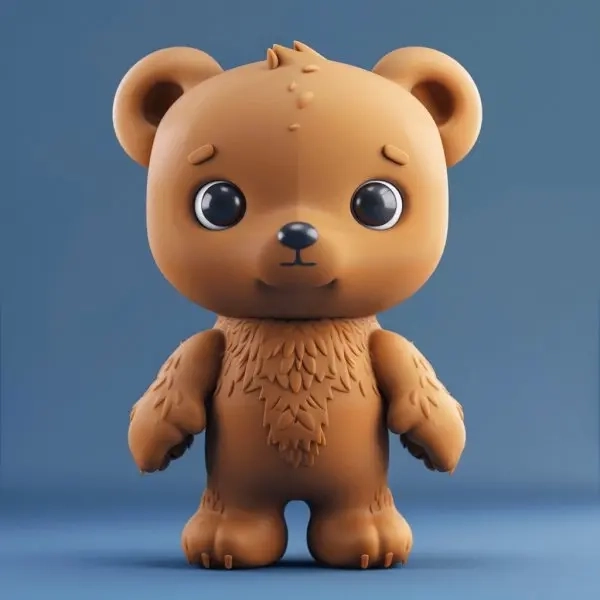 Ảnh anime chibi avatar gấu cute mang phong cách dễ mến 