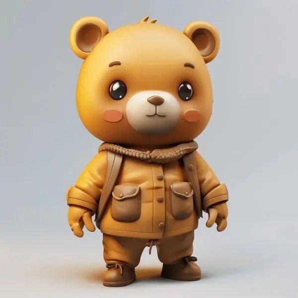 Ảnh chibi avatar gấu cute khiến profile thêm phần thu hút 