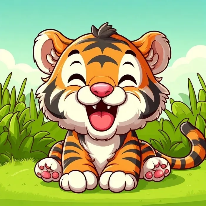 Ảnh hổ chibi siêu dễ thương khiến bạn không thể rời mắt