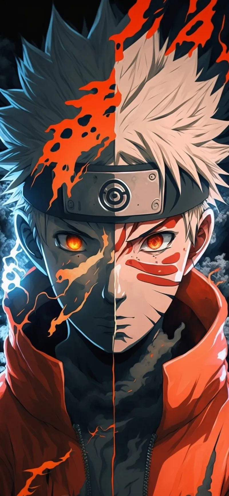 Ảnh Naruto ngầu đẹp kết hợp nét mạnh mẽ và cuốn hút