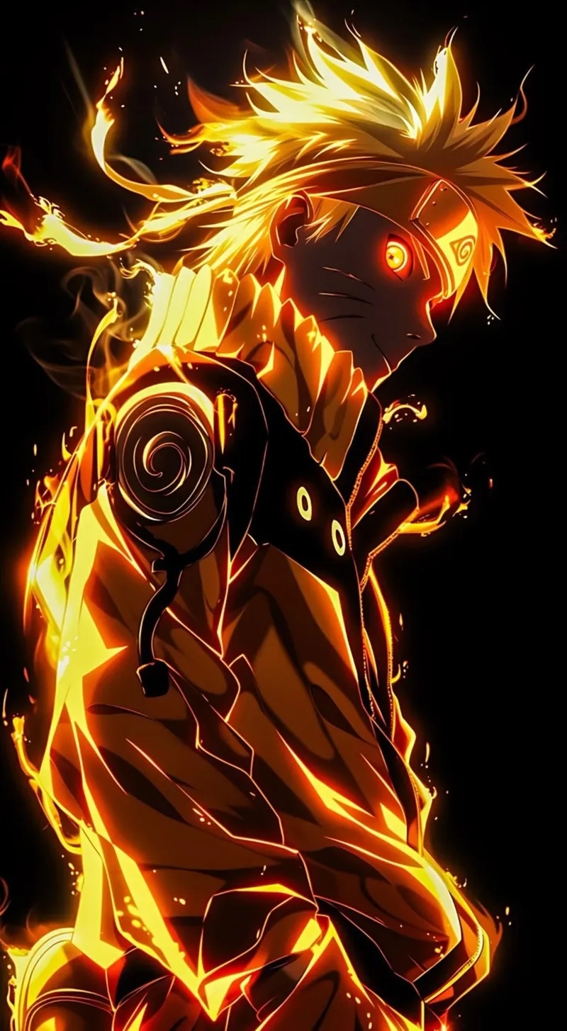 Ảnh ngầu Naruto làm nổi bật khí chất anh hùng dũng mãnh