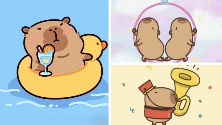 Bộ ảnh capybara chibi siêu dễ thương khiến bạn tan chảy