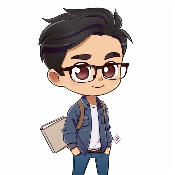 Bộ chibi học bài dành riêng cho những buổi ôn thi dễ thương