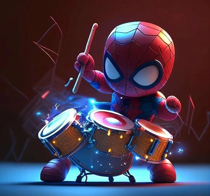 Cách vẽ spider man chibi đơn giản nhưng kết quả siêu cute