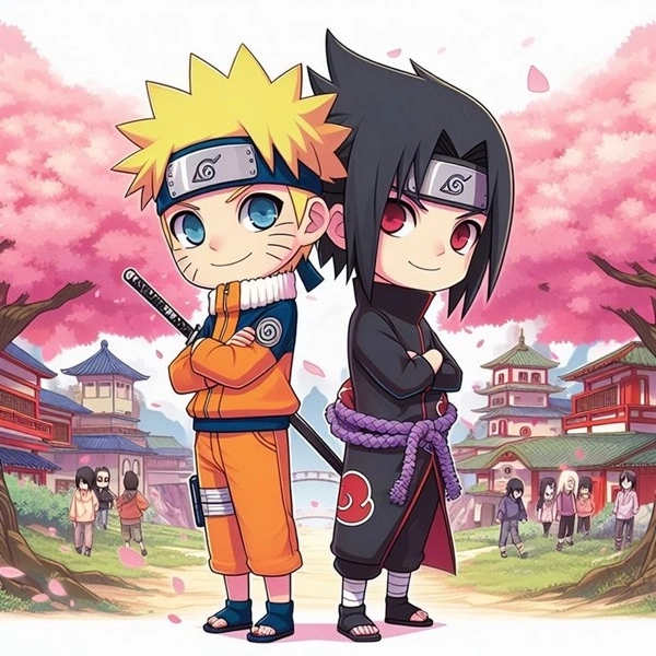 Cài ngay hình nền Sasuke chibi cute cho điện thoại và PC