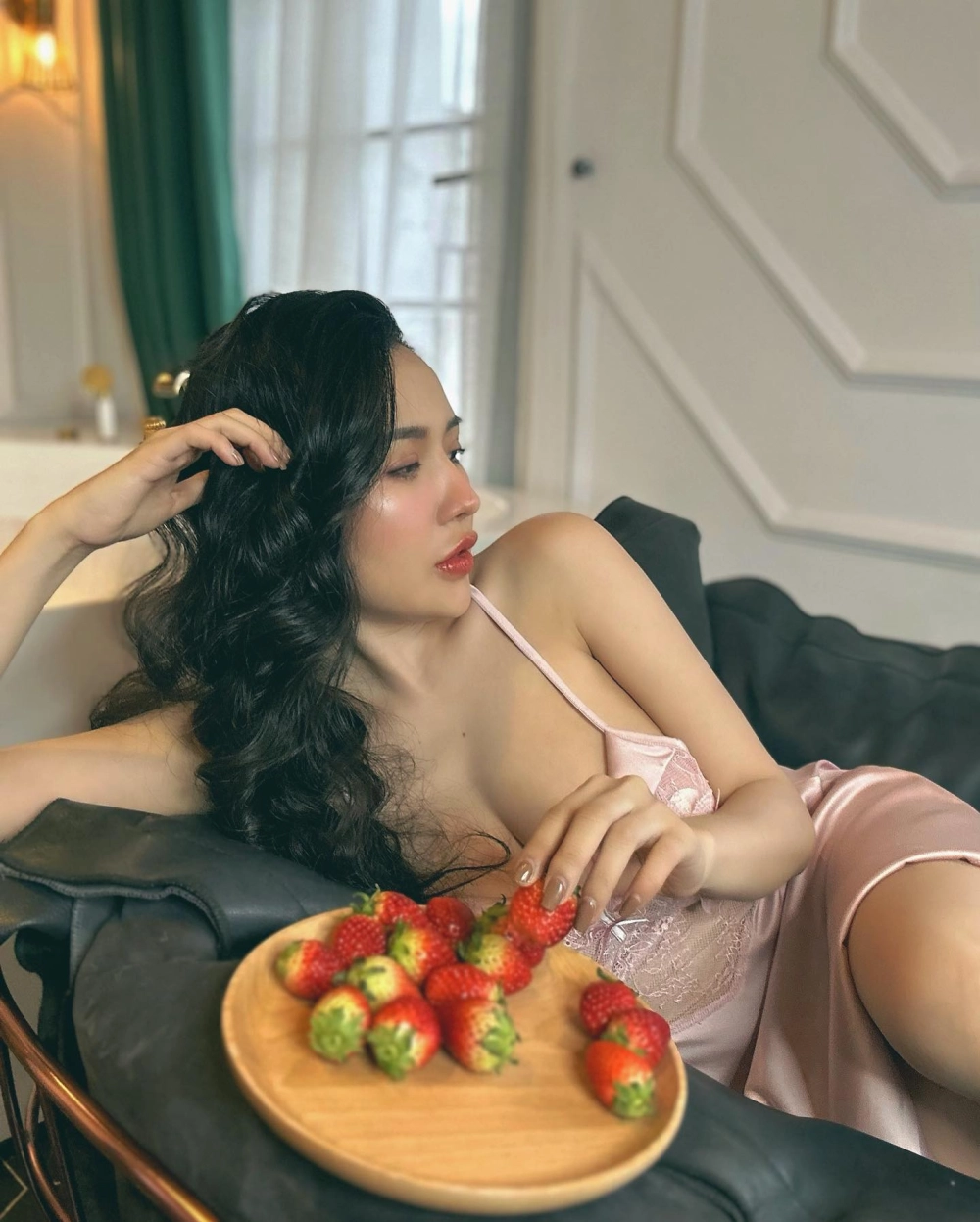 Cận cảnh biểu cảm cuốn hút trong Viên Vibi Live Bigo Video
