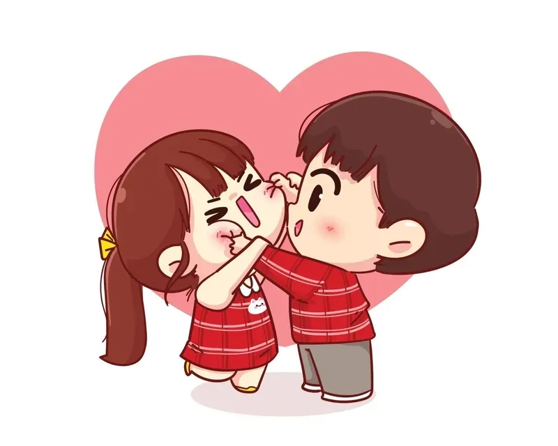 Cặp chibi đáng yêu làm nổi bật mọi khung hình tình yêu