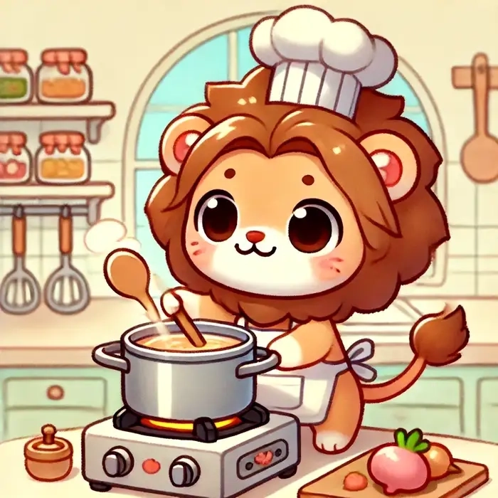 Cung sư tử chibi cute biểu tượng của sự mạnh mẽ và đáng yêu
