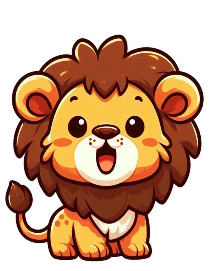Cung sư tử chibi thể hiện cá tính mạnh mẽ và đáng yêu