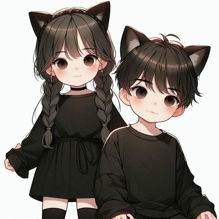Khám phá cute chibi anime couple avatar cực dễ thương thu hút mọi ánh nhìn