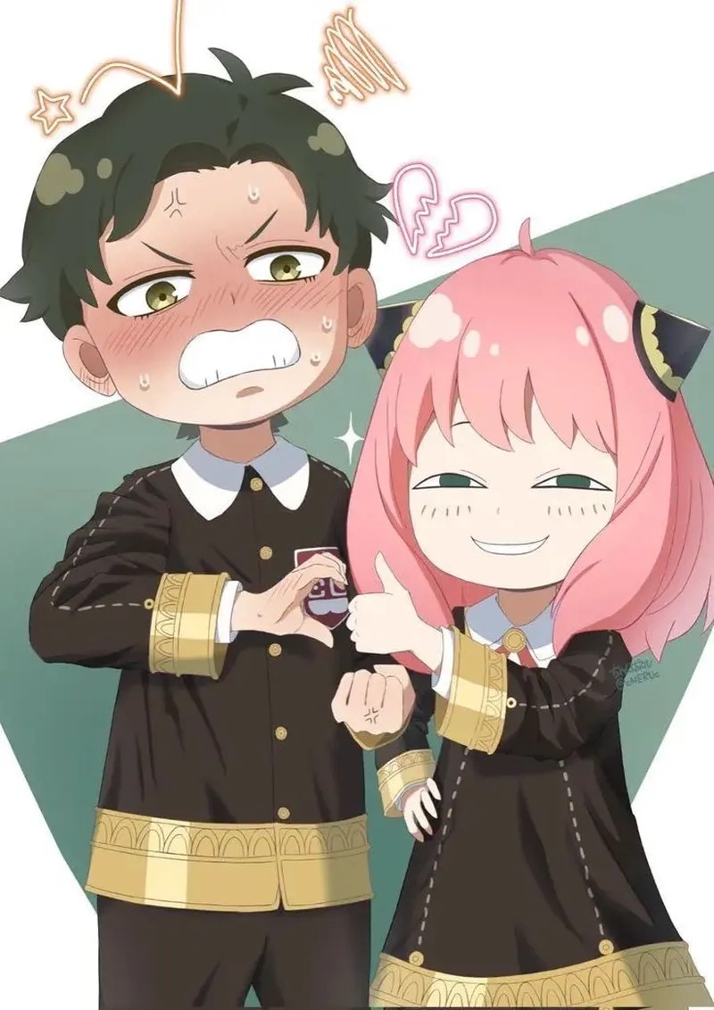 Damian Desmond x Anya Forger tạo nên chuyện tình học trò dễ thương