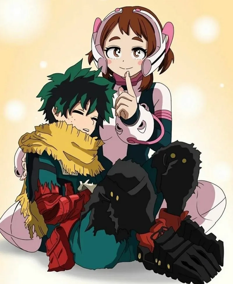 Deku x Ochako cute khiến fan rung rinh bởi sự dễ thương