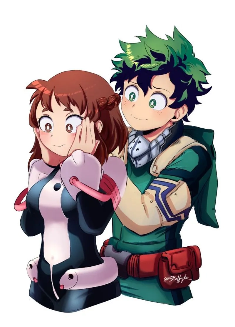 Deku x Ochako manga với nhiều phân cảnh tình cảm đáng yêu