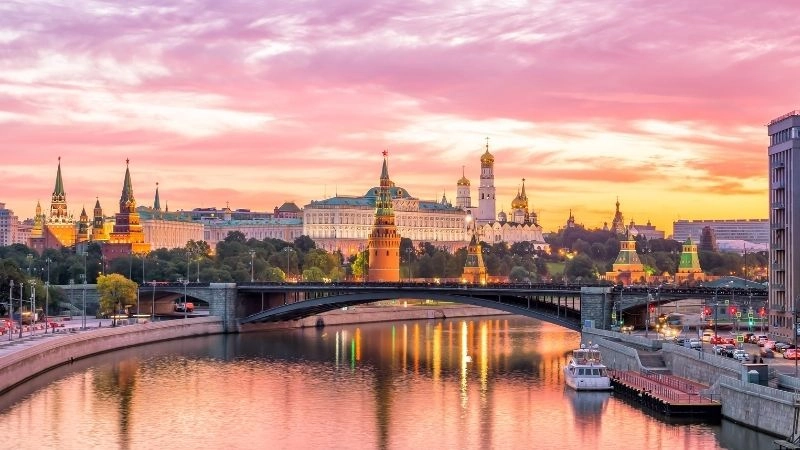 Du lịch Nga nổi bật với Kremlin