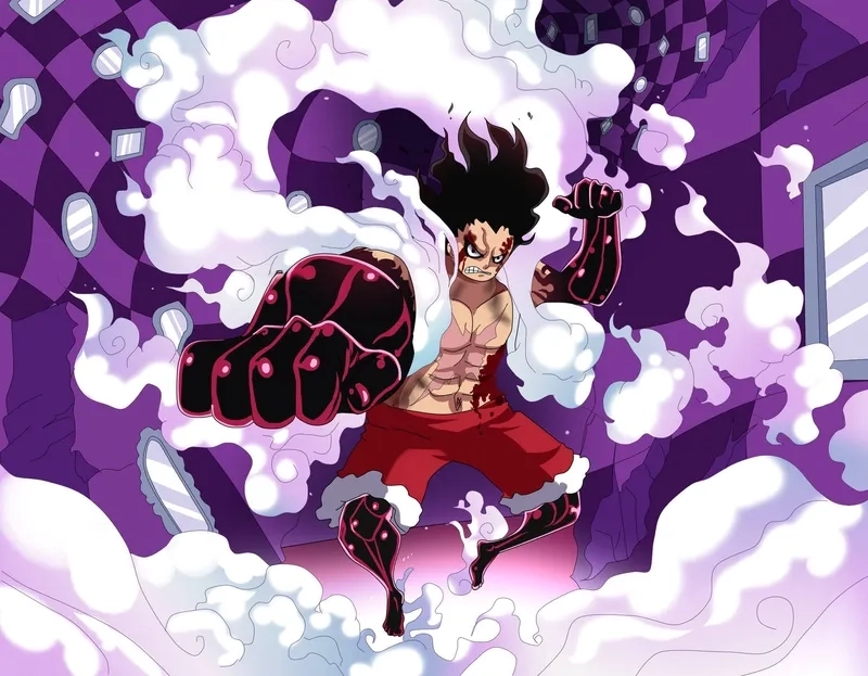 Gear 2 Luffy tăng tốc và tung đòn cực kỳ mãnh liệt