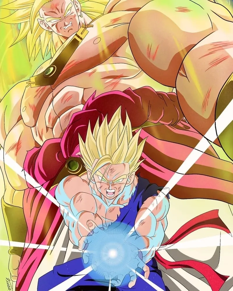 Gohan Beast Vs Broly thế hệ mới đối đầu chiến binh huyền thoại
