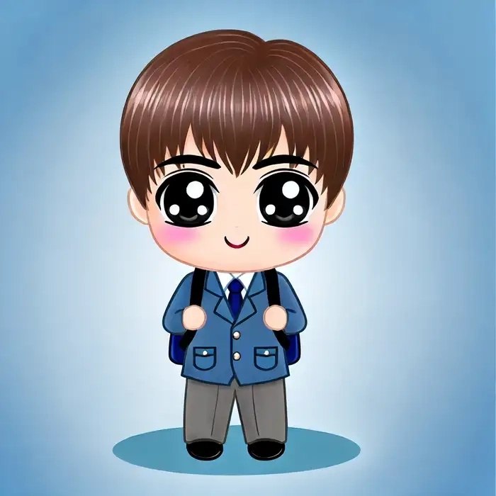 Ngắm nhìn bé trai chibi cực kỳ dễ thương và vui nhộn
