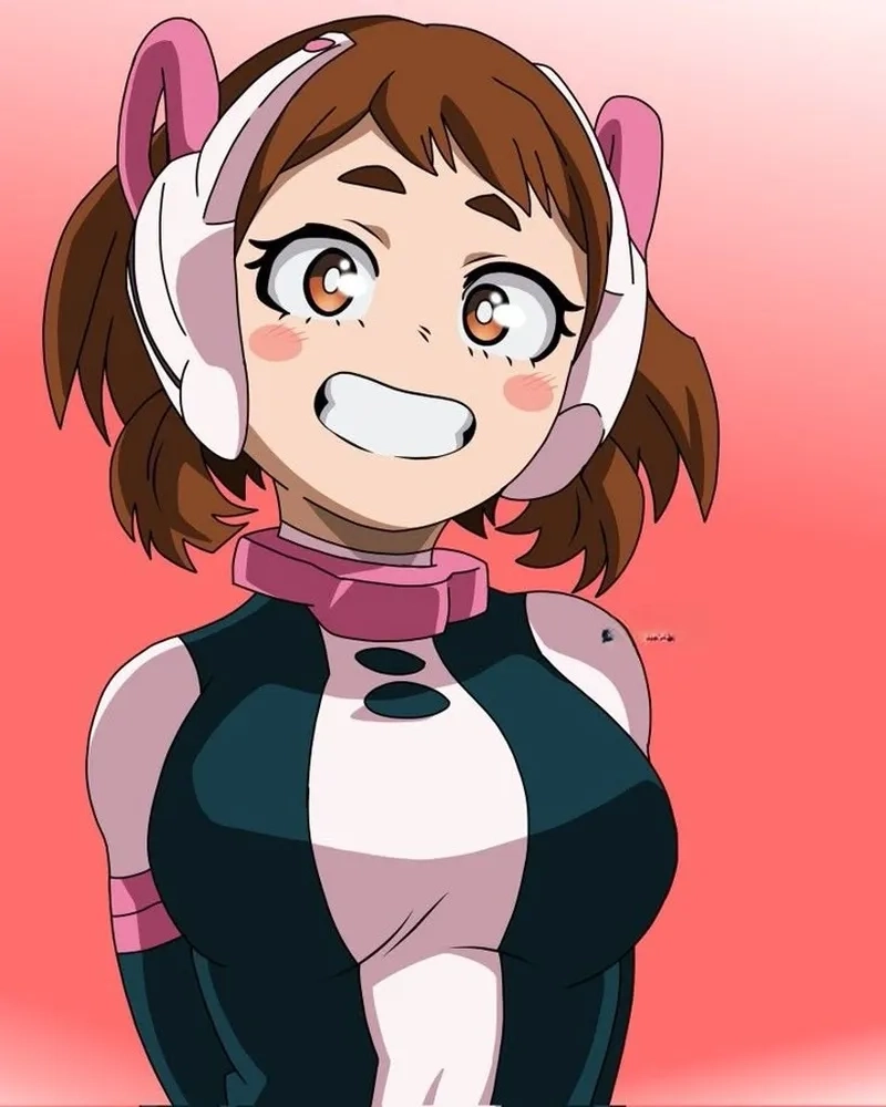 Hero Academia Ochako luôn giữ vững tinh thần và sự lạc quan
