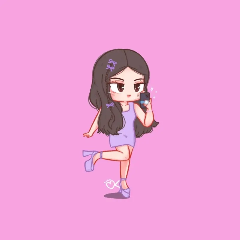 Hình ảnh Jennie chibi lung linh cực chất lượng HD