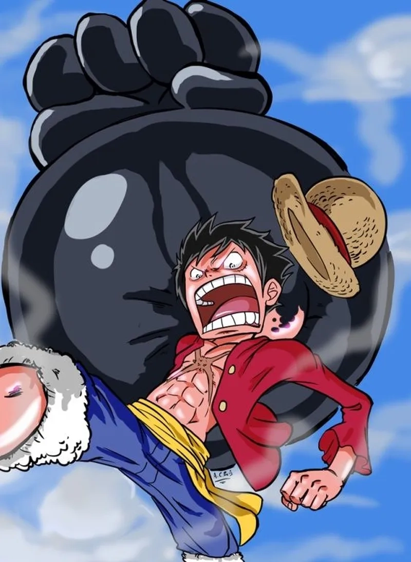 Hình ảnh Luffy gear 3 đầy ấn tượng trong one piece