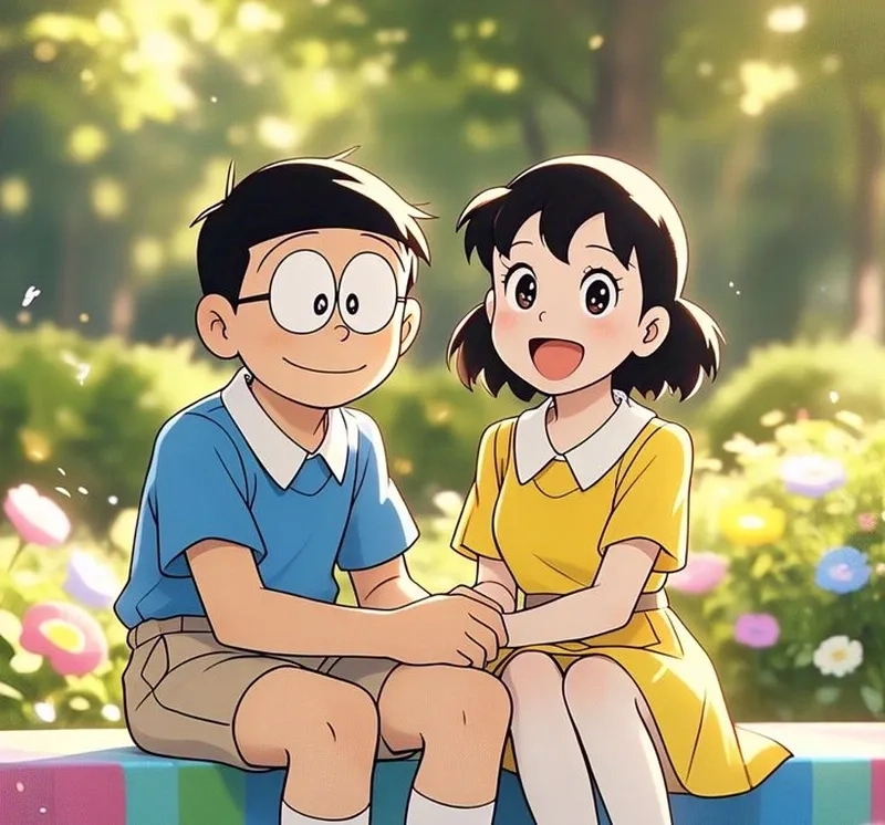 Hình ảnh Nobita và Shizuka ngầu đỉnh cao cuốn hút