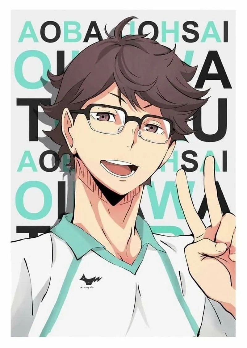 Hình ảnh Oikawa thu hút với nụ cười vừa ngạo nghễ vừa cuốn hút