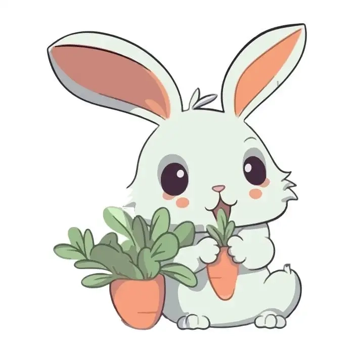 Hình chú thỏ cute với biểu cảm sinh động cực kỳ cuốn hút