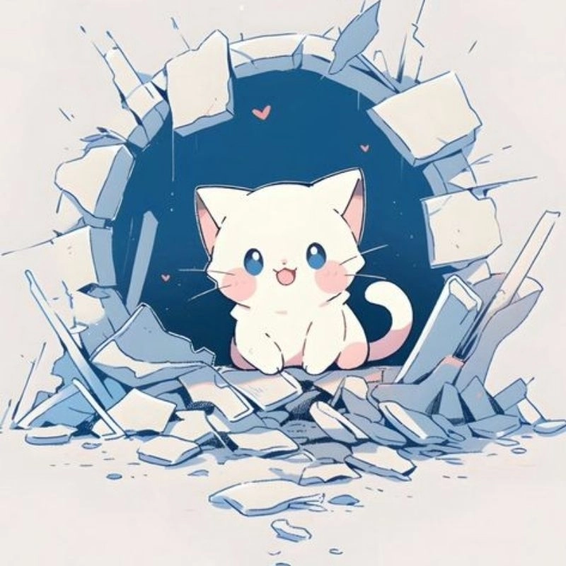Hình cute chibi mèo xinh xắn phù hợp mọi phong cách