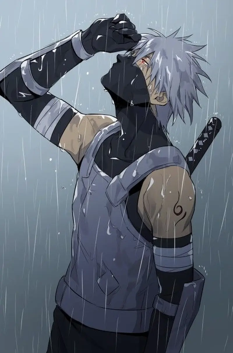 Hình nền Kakashi ngầu rực rỡ tô điểm màn hình