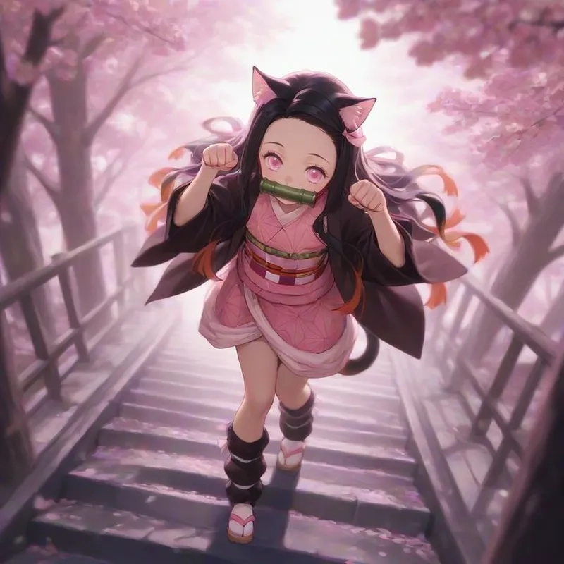 Hình Nezuko cute khiến ai nhìn cũng tan chảy vì quá đáng yêu