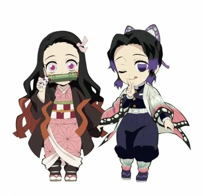 Hình Shinobu chibi cute với tạo hình đáng yêu