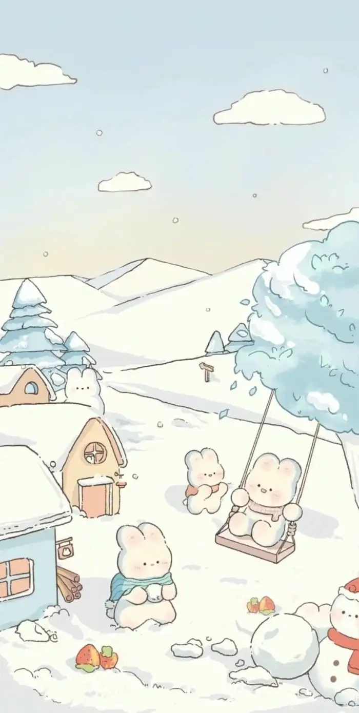 Hình thỏ con cute siêu đáng yêu cho tín đồ mê chibi