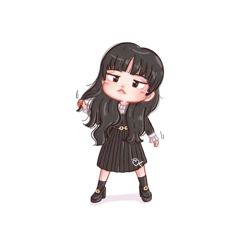 Hướng dẫn chi tiết cách vẽ Lisa chibi đơn giản dễ hiểu