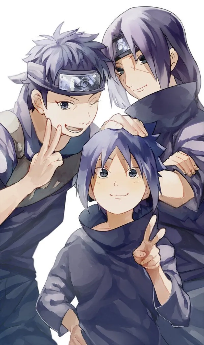 Itachi và Sasuke lúc nhỏ là hình ảnh đầm ấm chưa chớm sóng gió
