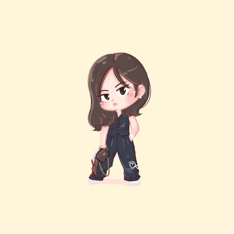 Jennie cute chibi khiến người xem ngỡ ngàng vì quá dễ thương