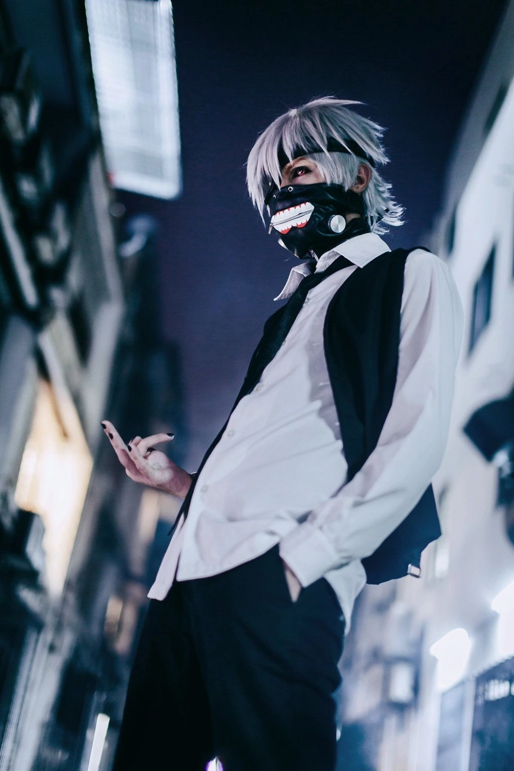 Kaneki ken cosplay ấn tượng với tạo hình cực chất