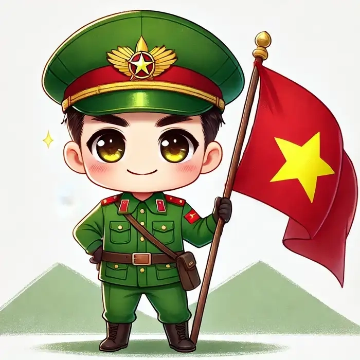 Khám phá vẻ ngầu của bộ đội chibi qua từng bức vẽ