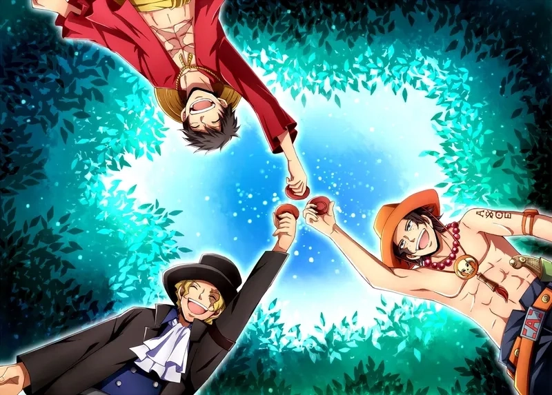 Luffy và Ace và Sabo chia sẻ tuổi thơ khốn khó nhưng đầy hy vọng