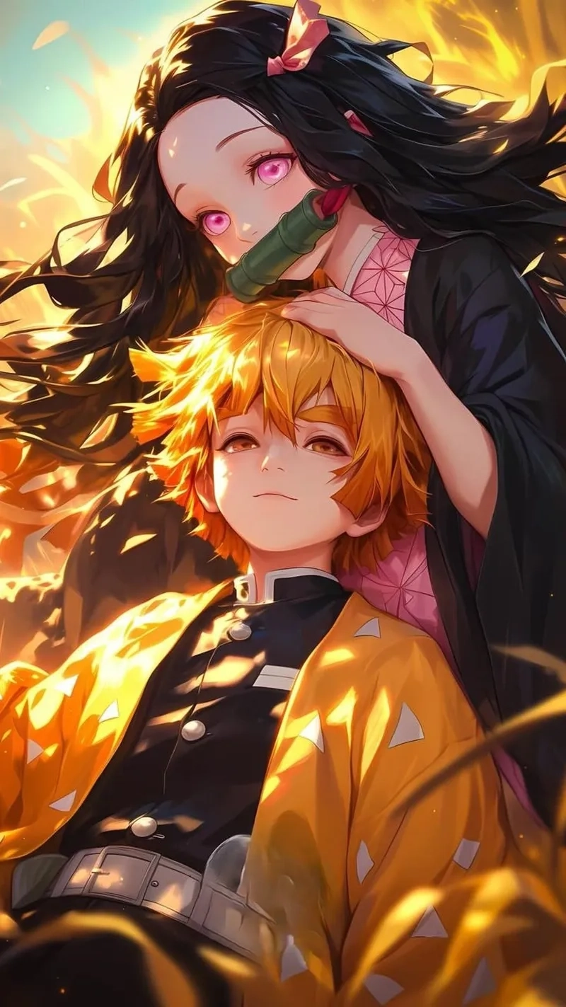 Nezuko and Zenitsu là cặp đôi dễ thương nhất Demon Slayer