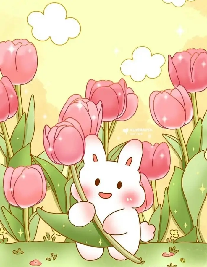 Ngắm dễ thương thỏ cute hình chibi khiến bạn cười tít mắt