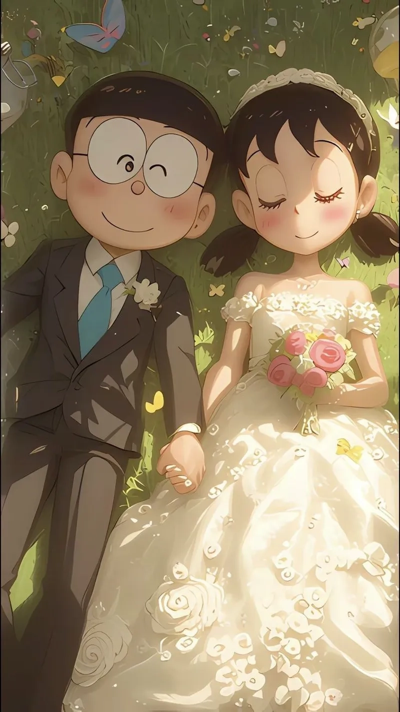 Nobita cưới Shizuka lãng mạn rực rỡ làm bạn mê