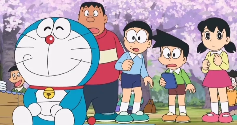 Nobita Doraemon Chaien Suneo Shizuka rực rỡ thu hút