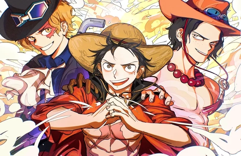 One Piece Luffy Sabo Ace có sức hút mạnh trong cộng đồng fan