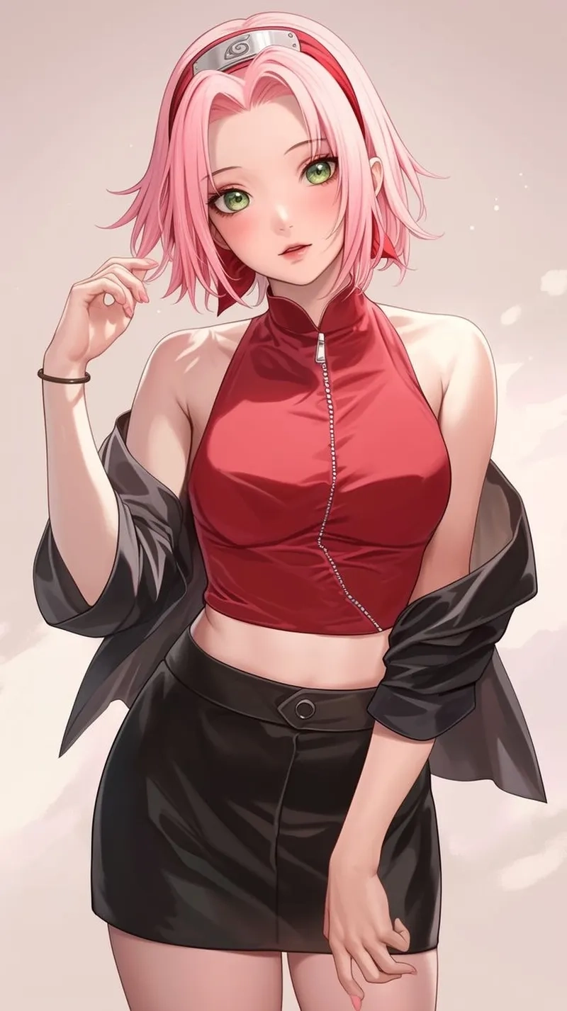 Sakura Haruno minecraft skin rực rỡ tô điểm game