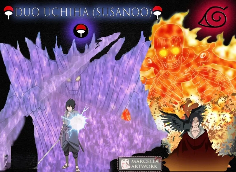 Silhouette Itachi rực rỡ khiến bạn mê mẩn