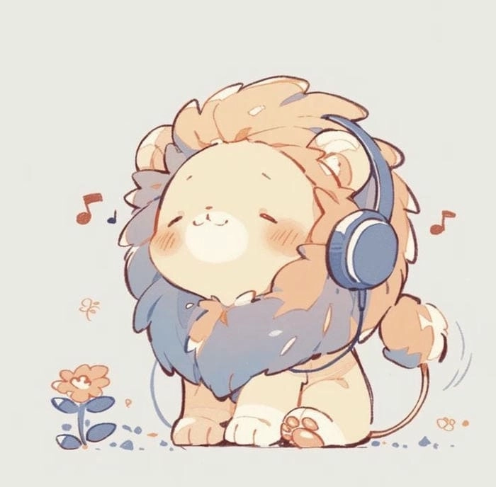 Sư tử chibi cute khiến trái tim bạn tan chảy vì đáng yêu