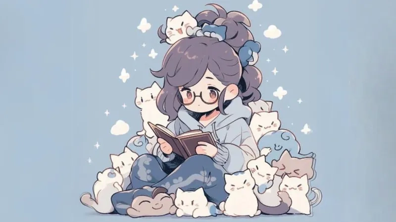 Tải ngay hình ảnh chibi nữ cute đơn giản đáng yêu