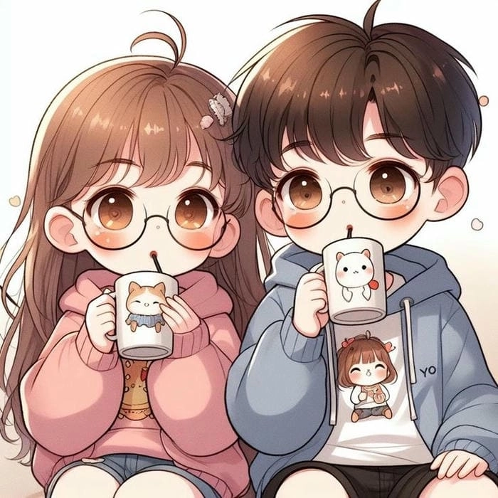 Khám phá cute chibi couple avatar cực dễ thương thu hút mọi ánh nhìn