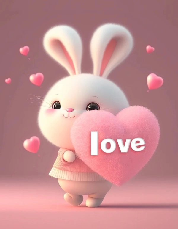 Thay đổi style với avatar thỏ cute hình chibi ngọt ngào